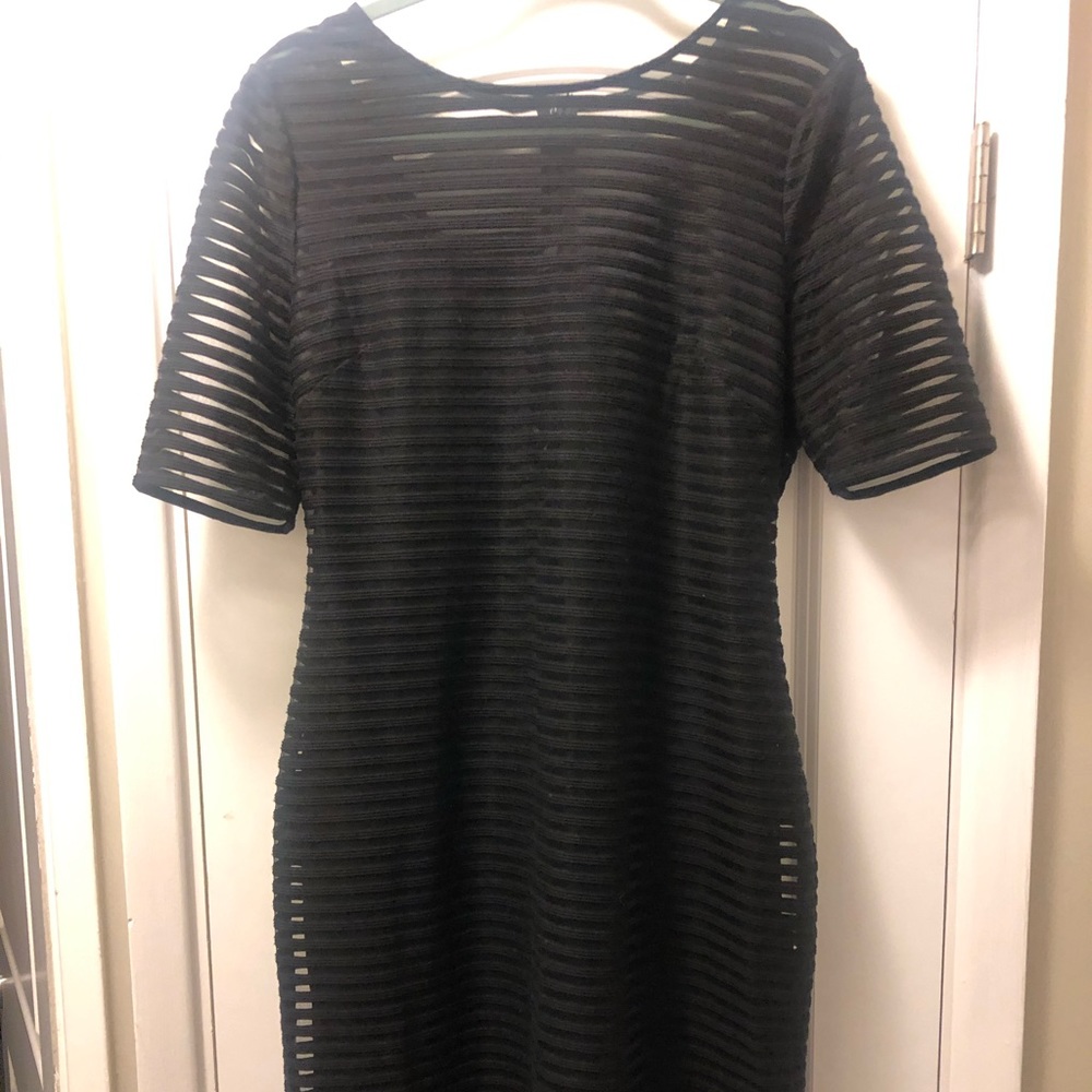 Badgley Mischka Black Body Con Dress